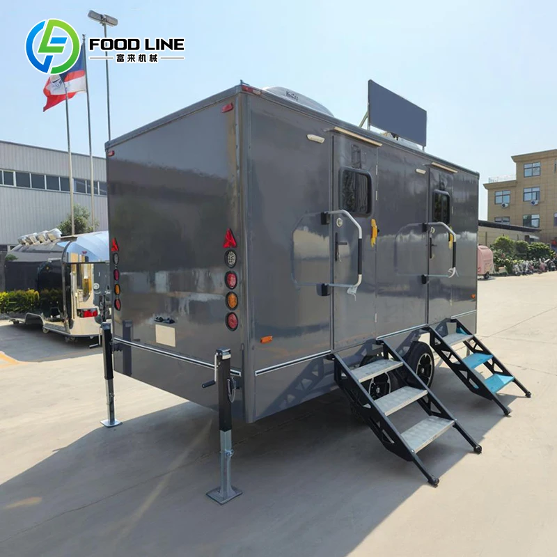 Custom Portable Smart Mobile Toilet Mobile Toilet Trailer with Ac Vip Mobile Portable Trailer Toilet