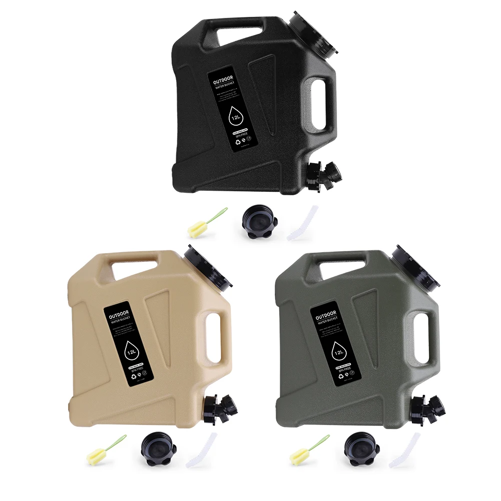 

Кемпинговый контейнер для воды 12 л с краном, портативная аварийная емкость для воды, диспенсер для воды для автомобиля, кемпинга и активного отдыха