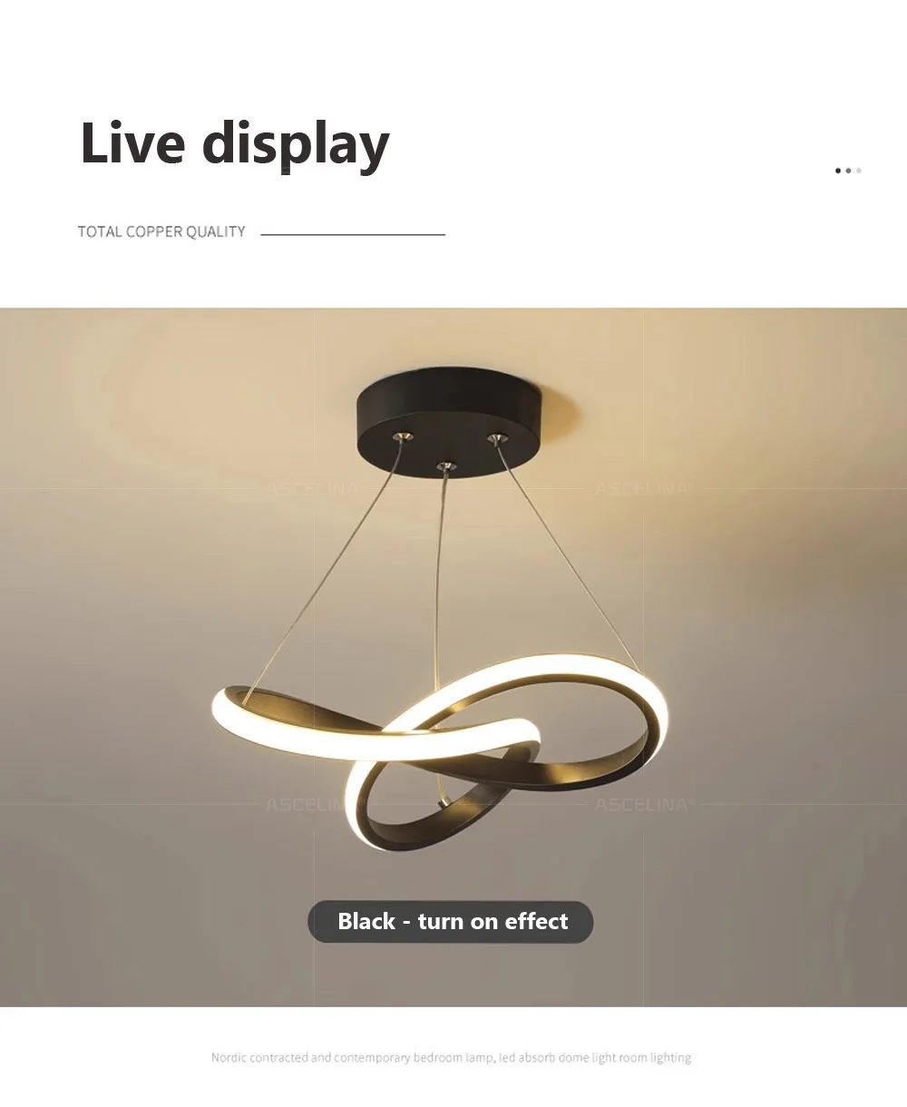 

Modern LED Dining Room Lamp Personality Creativity Simple dining room chandelier Nordic Modern Simple Dining Room Hotel Lamp