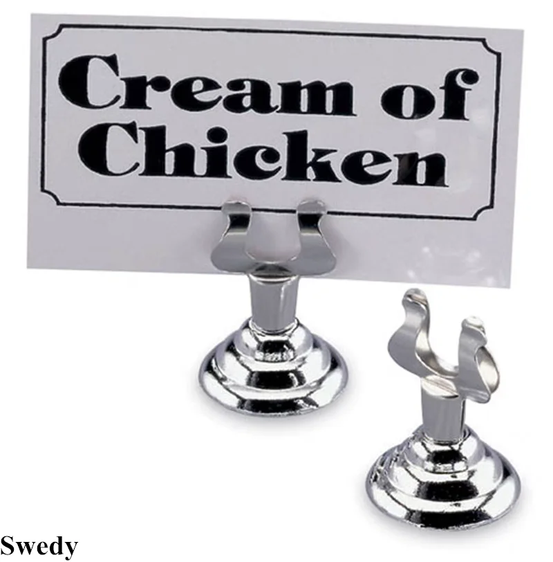 Metal Wedding Picture Photo Holder Menu Paper Table Number Name Place Card Holder Display Clip Stand Ticket Price Label Tags