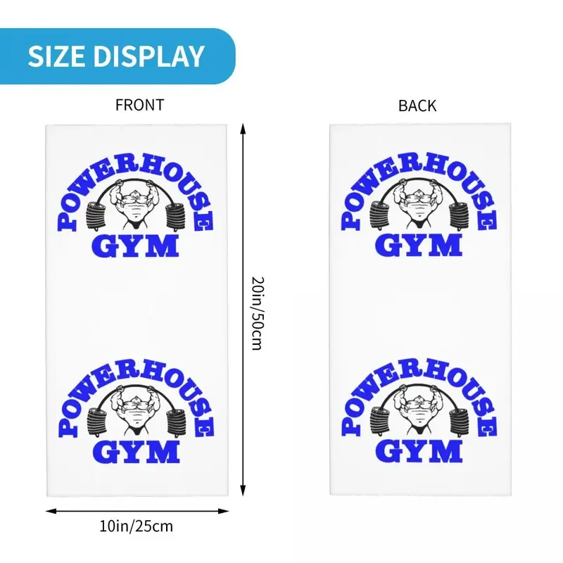 파워하우스 체육관 겨울 머리띠, 목 워머, 하이킹 러닝 튜브 스카프, 보디 빌딩 피트니스 페이스, 두건, 각반