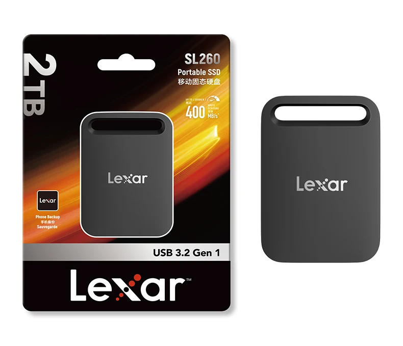 Original Lexar SL260 Air Tragbare SSD 512GB 1TB USB3.2 Gen1 Typ-C 400MB/s Ultraleicht Sturzsicher Für Handy Laptop Mac PC – Detail 21