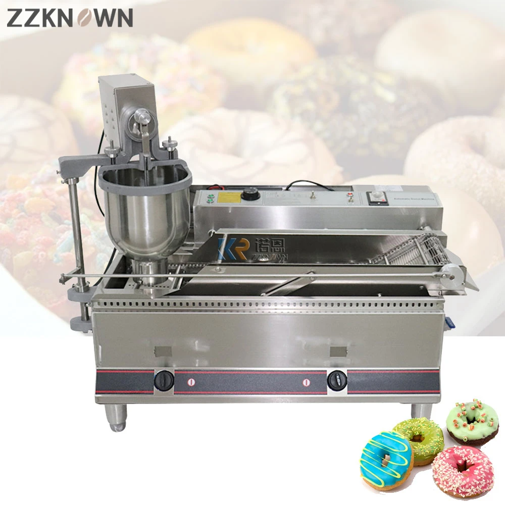 Dubbele Rij Stoom Elektrische Mochi Donut Machine Friteuse Donuts Maker Volautomatische Donut Making Machine Donut Dispenser