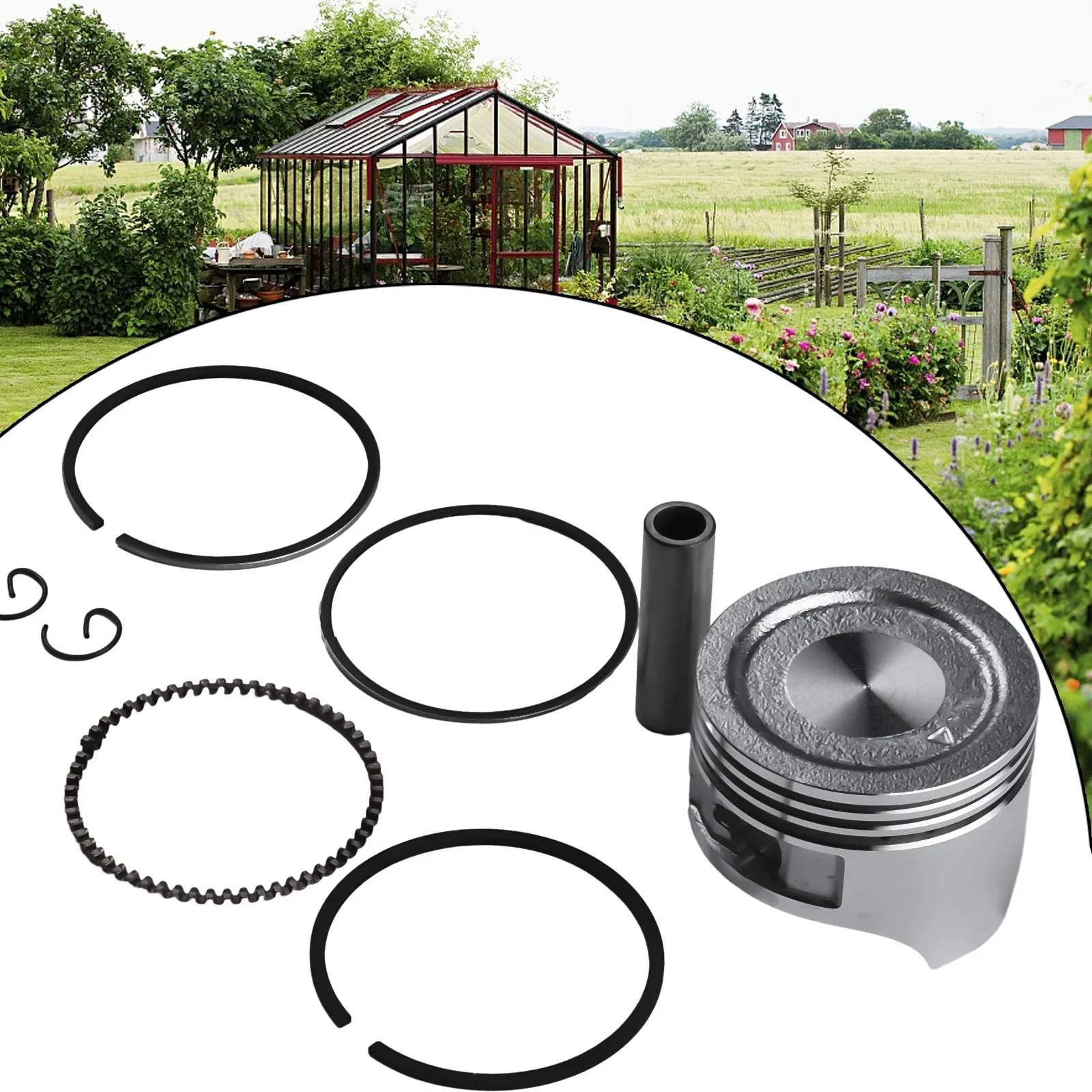 

Piston and Rings Kit for GX120 Engine 60mm Bore OEM 13101ZH7010 Complete Set with Piston Ring Gudgeon Pin & Clips