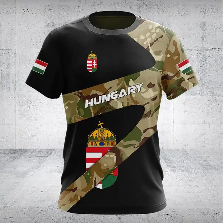 Custom Summer Cool Hungary Culture Graphic T-shirts Men and Women Fashion Streetwear Short Sleeve Tops Loose Oversized Pullover