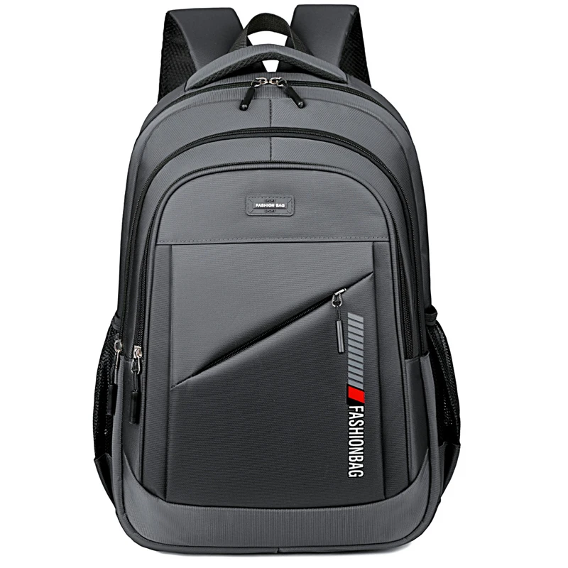 حقيبة ظهر رجالية ذات سعة كبيرة، حقيبة كمبيوتر محمول عصرية، مناسبة للسفر والأعمال، مزودة بسحاب آمن للإغلاق