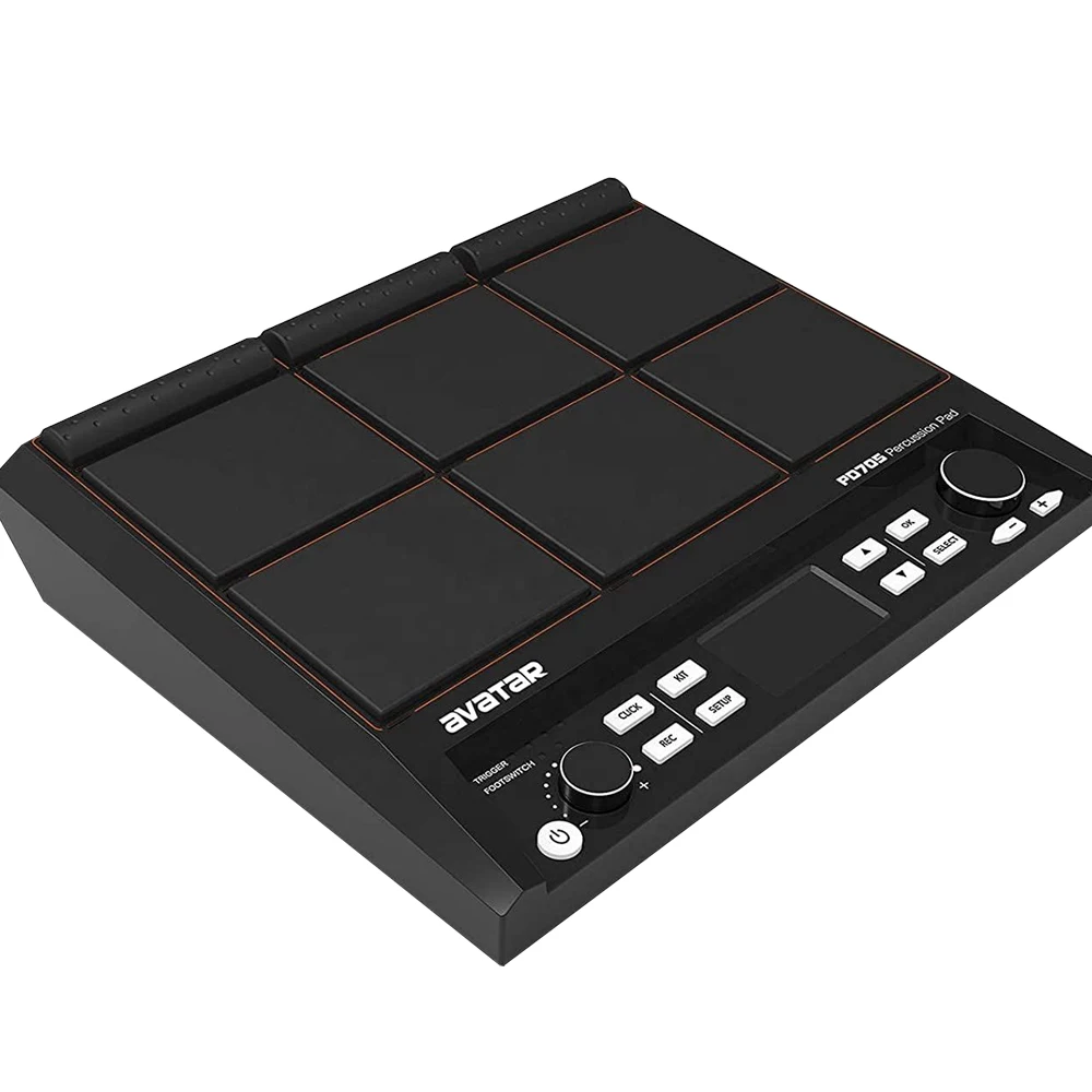 Percussion Pad 9-Sample Pad All-in-one Multipad Tabletop Electric Drum Set