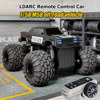 LDARC M58 RTR Mini Desktop RC Car 1/58 Remote Control Electric Model Car Adult Children's Tabletop Toys