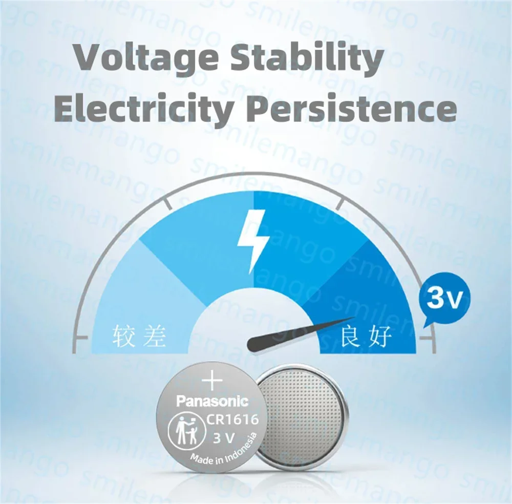 الأصلي باناسونيك CR1616 زر عملة خلية DL1616 5021LC CR 1616 3 فولت بطارية ليثيوم لمشاهدة آلة حاسبة عن بعد مفتاح السيارة #4