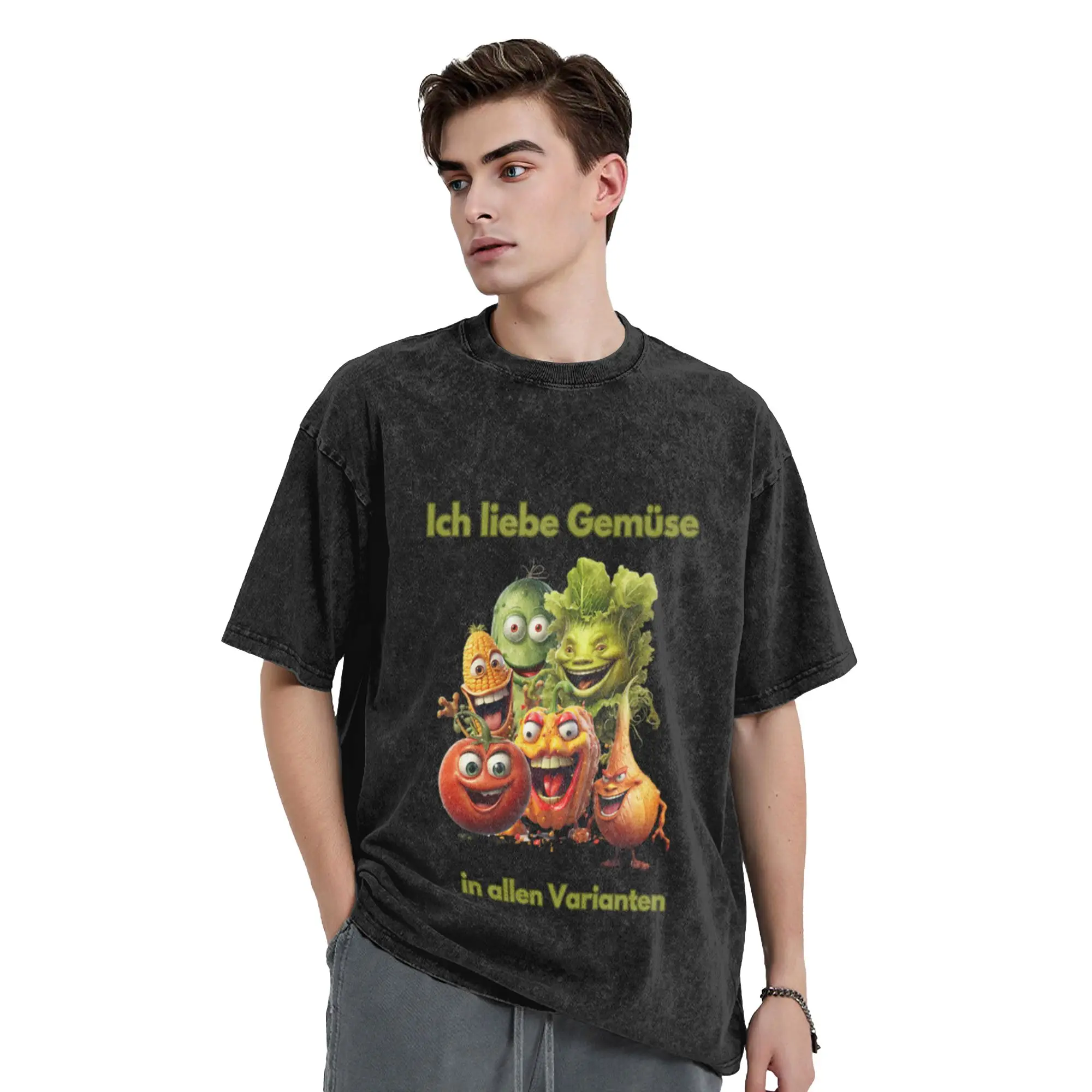 I love all kinds of vegetables Unique Comfort A T-Shirt Oversized Short Sleeve Men's Women's Cotton Tees Tops