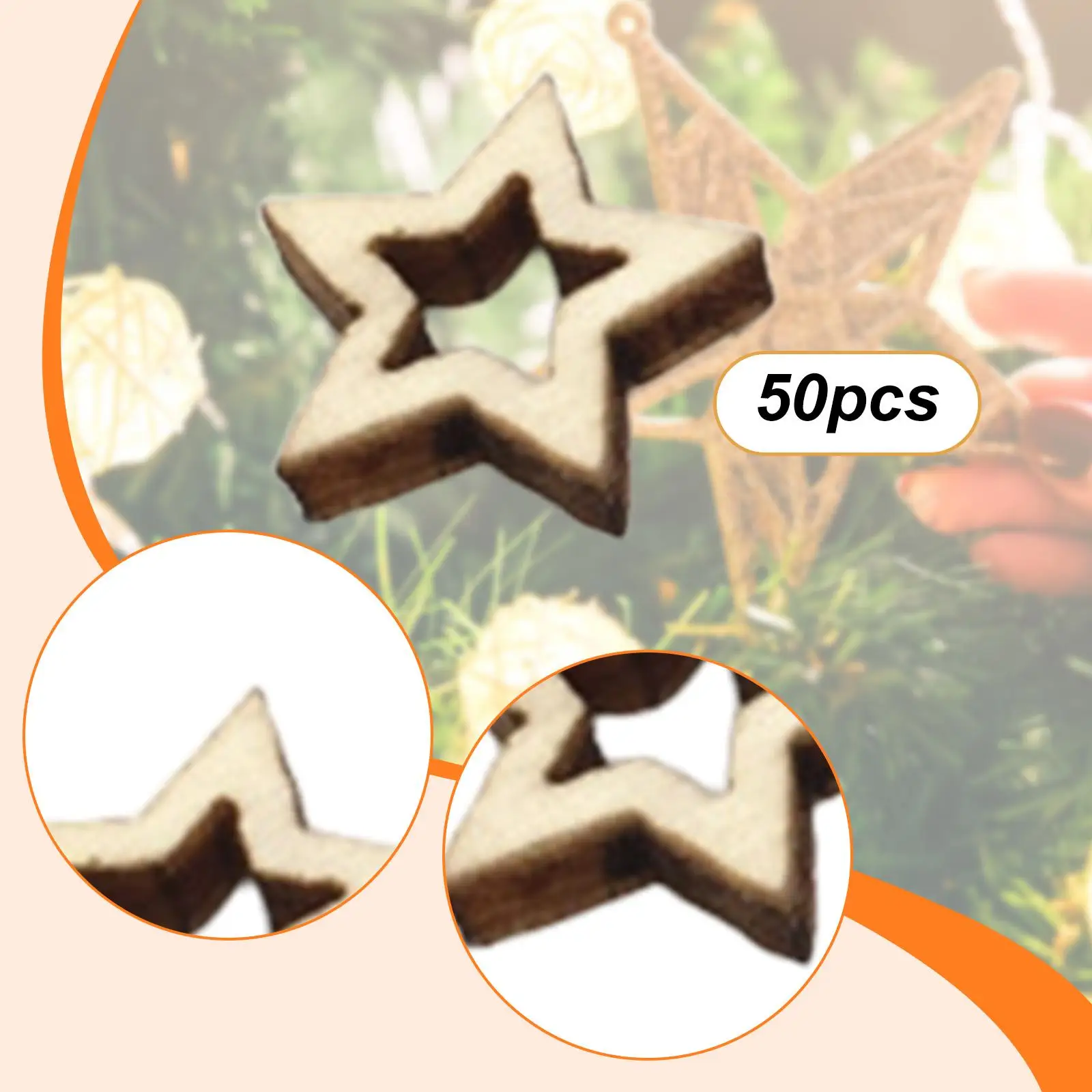 

Полая звезда, незаконченные кусочки дерева, вырезы из дерева, звездные обручи для подвешивания украшений