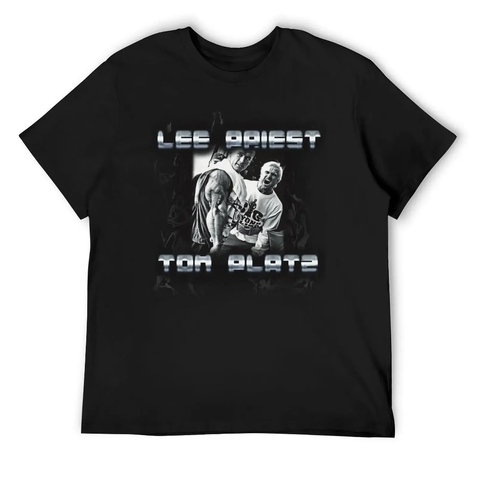 

Lee priest and Tom Platz Bootleg Print T-Shirt Aesthetic clothing korean fashion vintage t shirt men