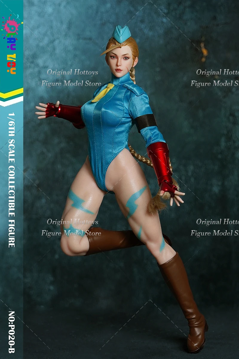 

PLAYTOY P020A/B 1/6 Scale Soldier Cammy Fighting Female Warrior Full Set 12-inches Action Figure Model Gifts Collection