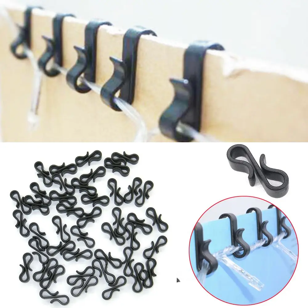 10/20/50pcs ganci per grondaie Clip per impieghi gravosi capodanno festa di natale luci di fata decorazione Clip strumenti parti