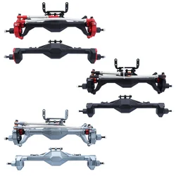 SCX10-2 CNC obrabiane aluminium zintegrowany przedni tylne Portal osi anodowane dla 1/10 gąsienica RC oś samochodu SCX10 II RGT 86100 90046