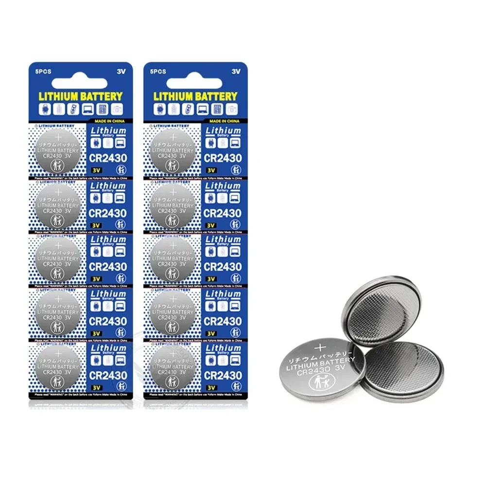 NEW CR2430 3V Lithium Battery CR 2430 DL2430 BR2430  Button Coin Batteries for BMW Key Fob Watch Alarm Clock Remote Control