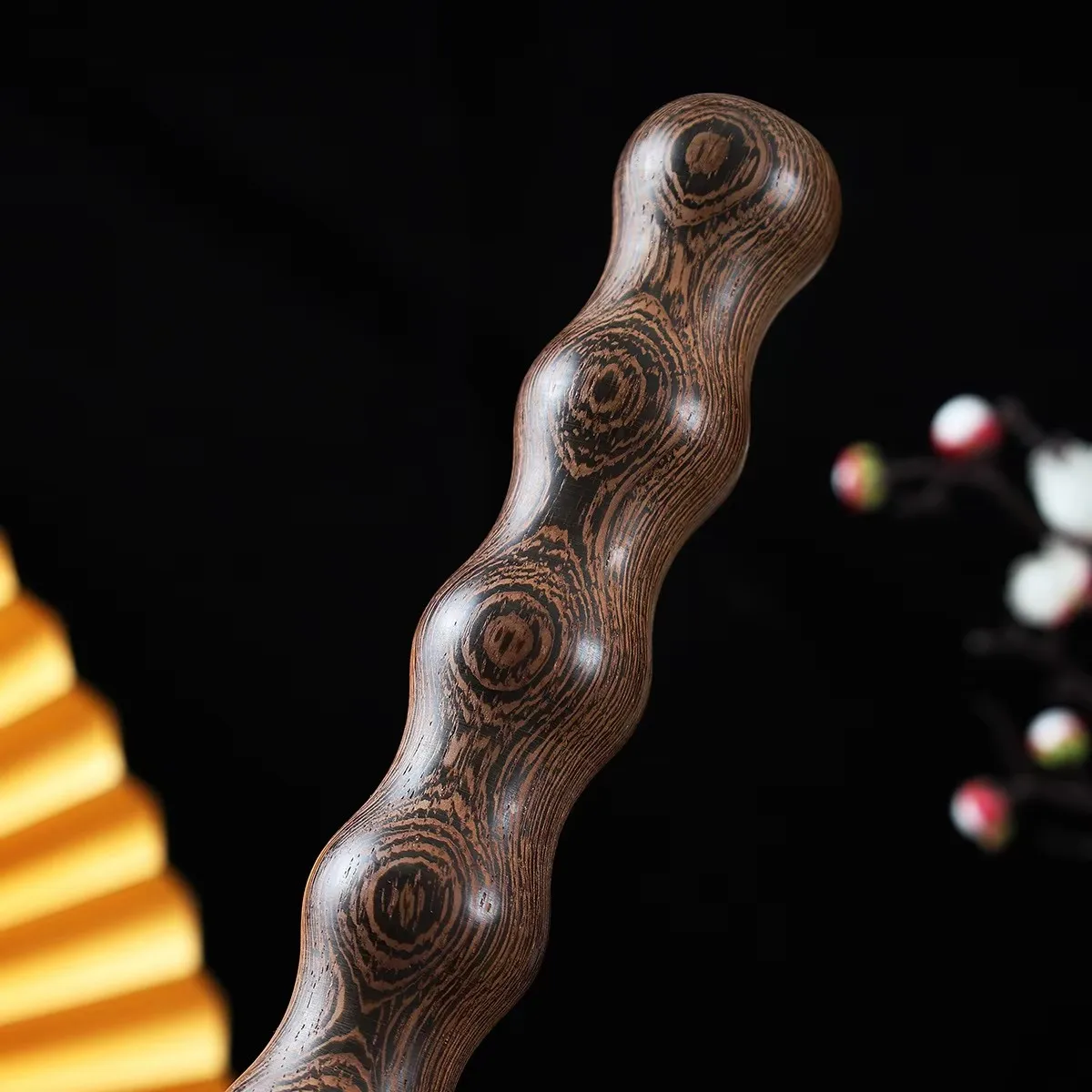 Cambuk Kuda Dayung Pukulan Kayu Wenge Berbentuk Labu, Cambuk Kuda Dayung Berkuda