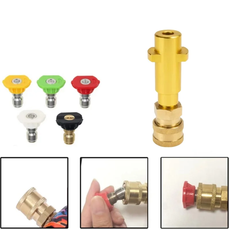 Imagem -03 - Pressão Limpeza Gun Bico Pressão Limpeza Gun Conector Rápido Espuma Gun Acessórios para Karcher Bosch e Lavor Alta