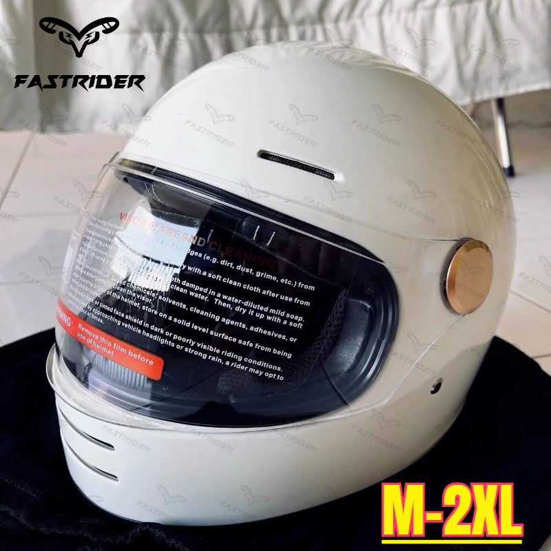 

Мотошлем ORZ в стиле ретро для круизов, полнолицевой, с персонализированными линзами, материал ABS, Casco Moto