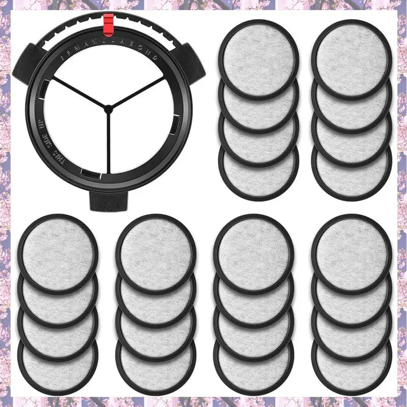 L73A 2025-24PCS Replacement Coffee Maker Filtration Set Filter Disk With Frame Compatible With Mr. Coffee Makers And Brewer