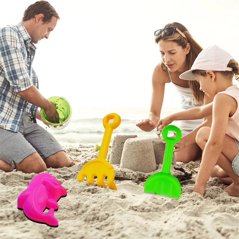 7PCS Summer Beach Toys for Kids Sand Set Beach Game Toy for Children Beach Buckets Shovels Sand Gadgets Water Play Tools