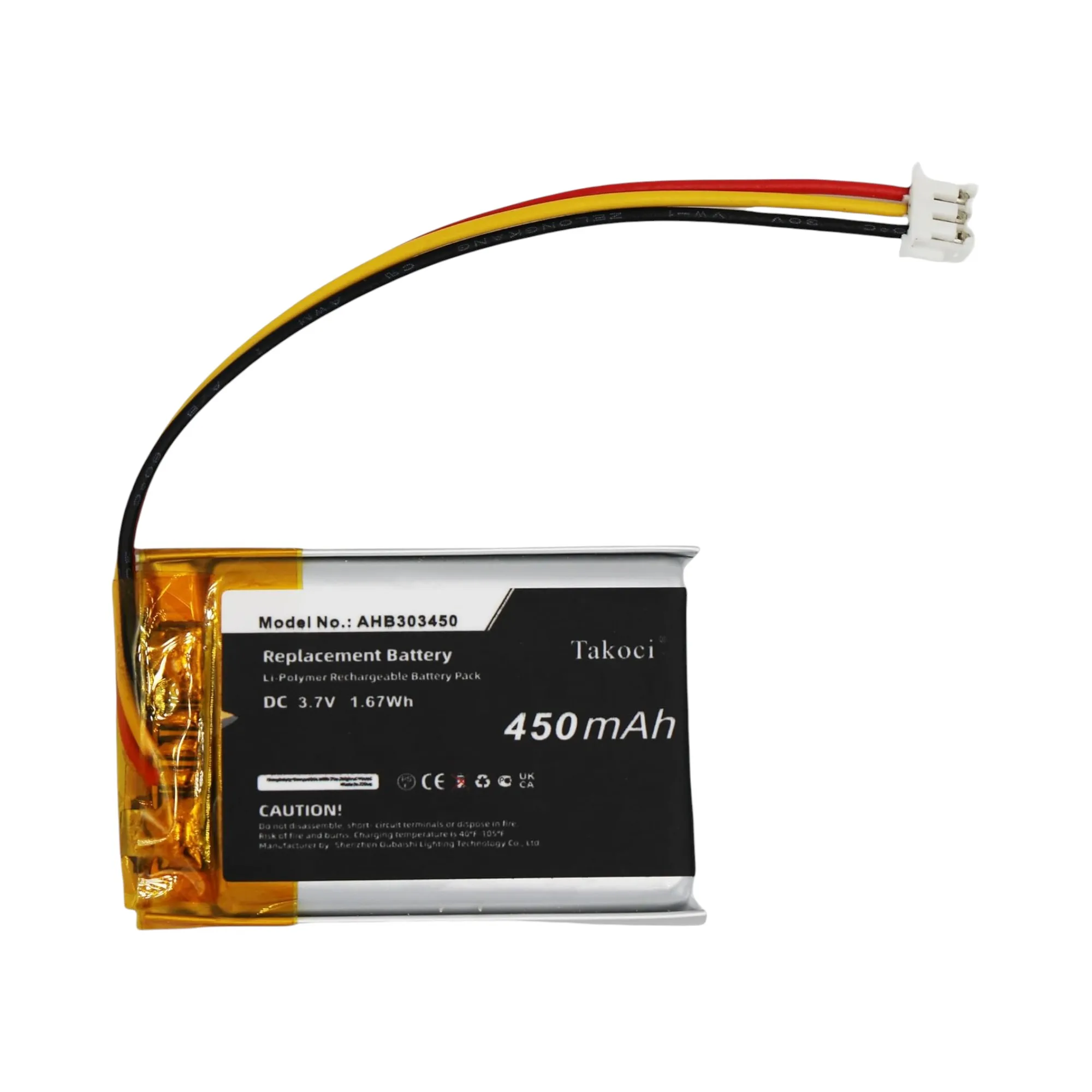 

Replacement Battery 450mAh for Logitech,MX Master, MX Anywhere 2 ,910-004362, M-RO052 ,910-004374,AHB303450, L/N: 1412
