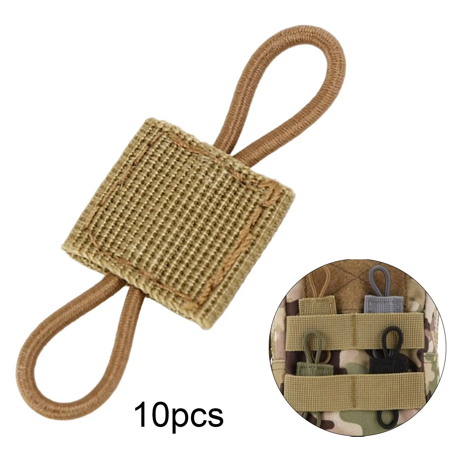 Durable Nylon Binding Retainer Webbing Ribbon Buckle Molle System Gear Holder Clip for Vest and Backpack