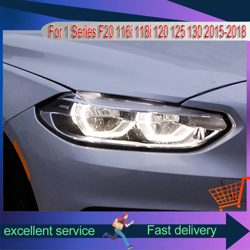 Headlight For BMW 1 Series F52 116i 118i 120 125 130 2016-2020 High Configuration LED Angel Eye DRL Refit Car Accessory Assembly