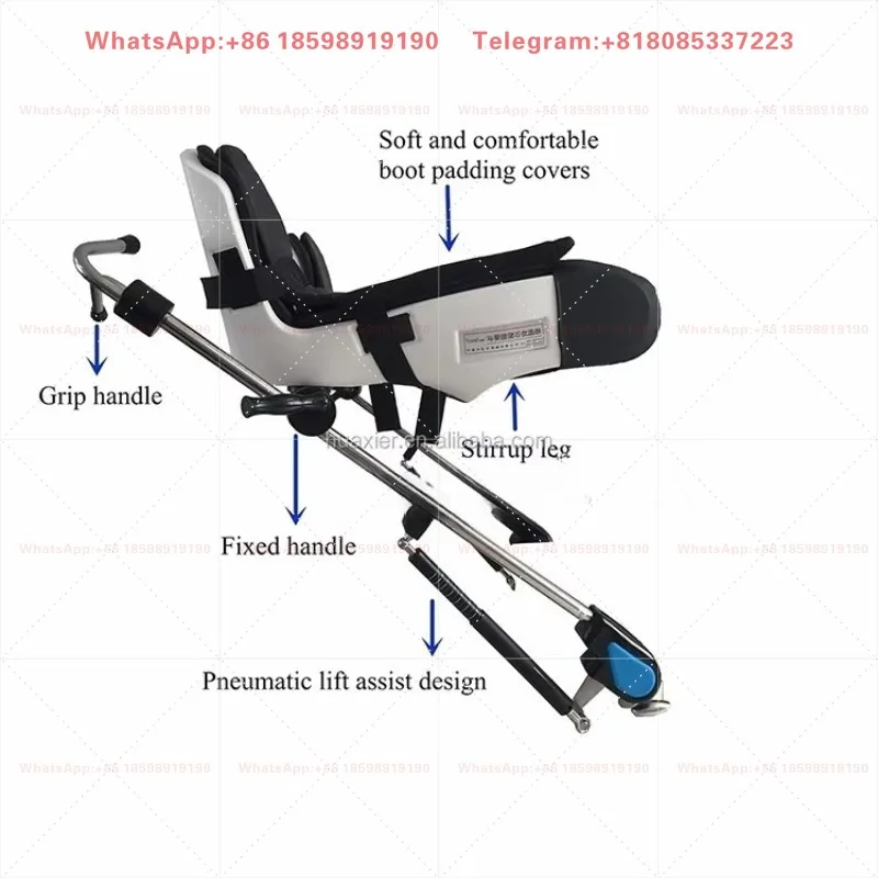 Lithotomy Stirrups Surgical Operation Table Pair Of Compensated Leg Supports Adjusted By German Pneumatic Gas