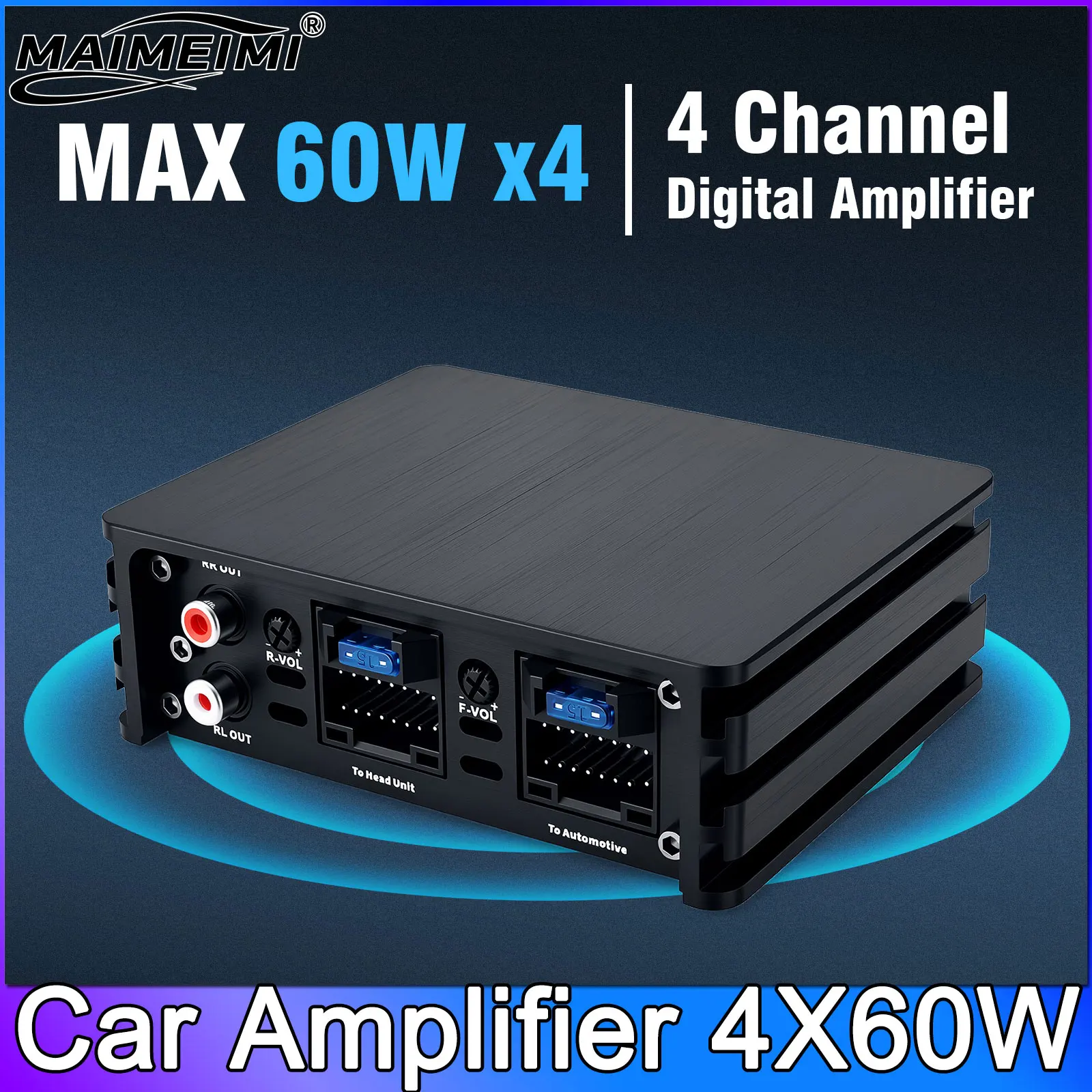 車載パワーアンプ-クラスab-4-60w-非破壊設置-dsp-カーオーディオスピーカー-android大画面専用アンプ