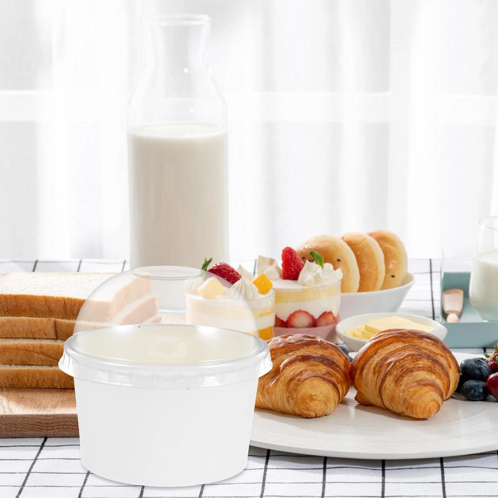 

10 Sets Cake Temperature Resistant Baking Paper Cups Cute Pudding Graduation Party Decoration Versatile Use Selected Material