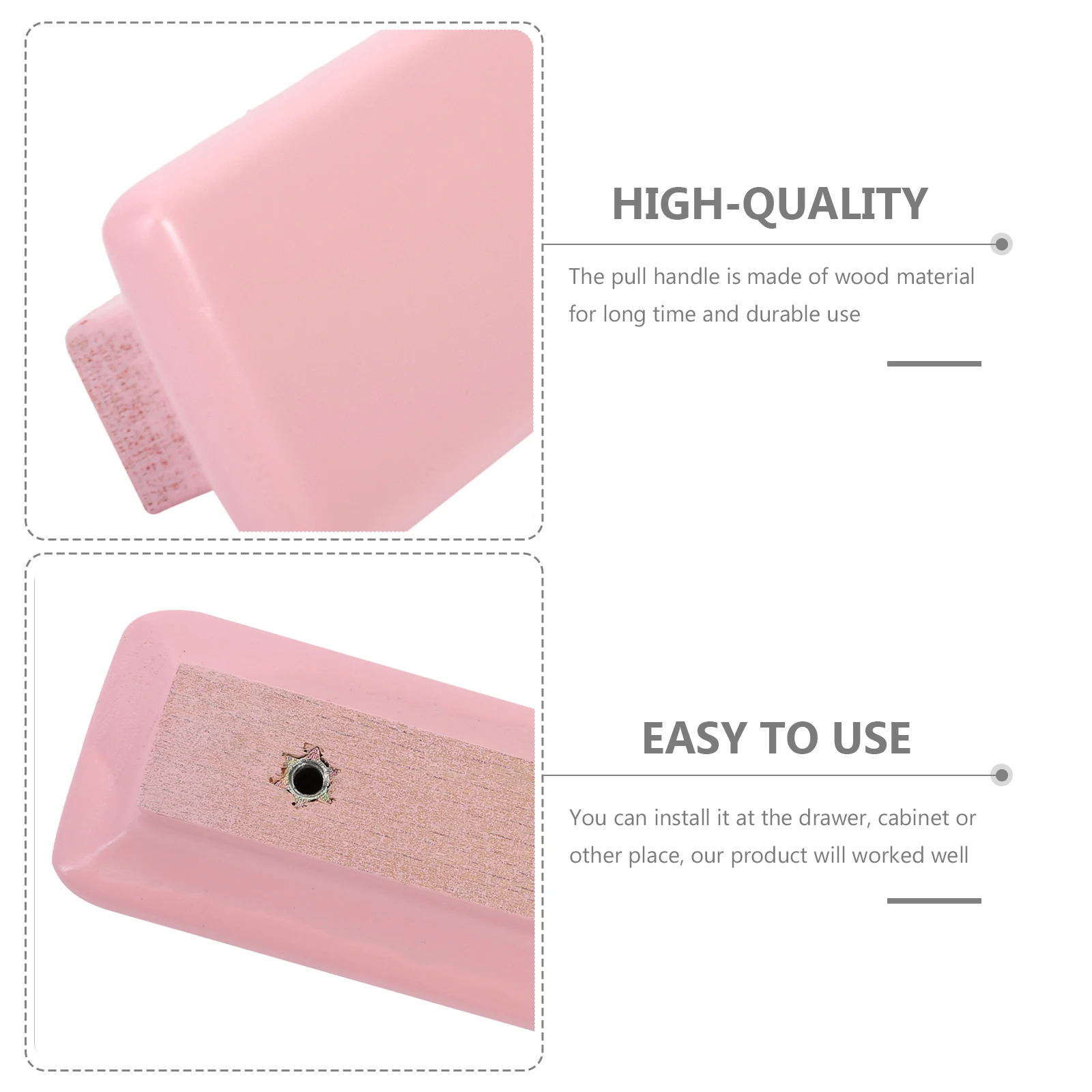 

2pcs Solid Wood Cabinet Handles Modern Drawer Pull Knobs Furniture Hardware For Wardrobe Cupboard Door Drawer Pull Handle