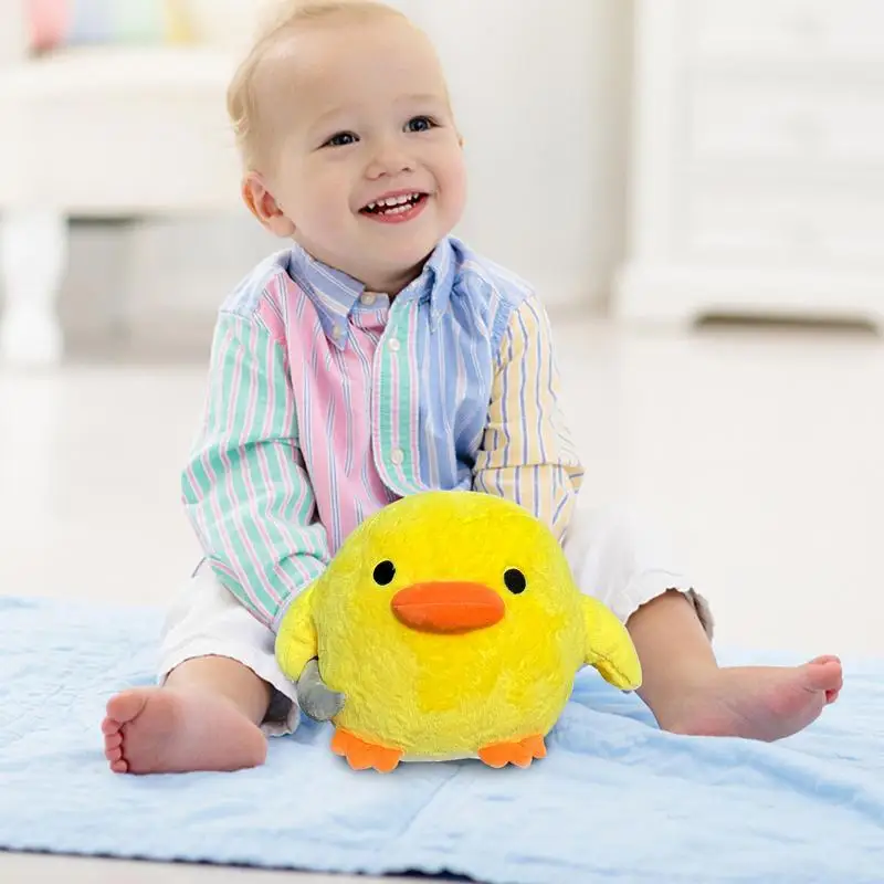 Stuffed Duck Plush Cute Duck With Knives Good Resilience Huggable Duck Plush Yellow Duck Plush Pillow For Sofa And Kids Room