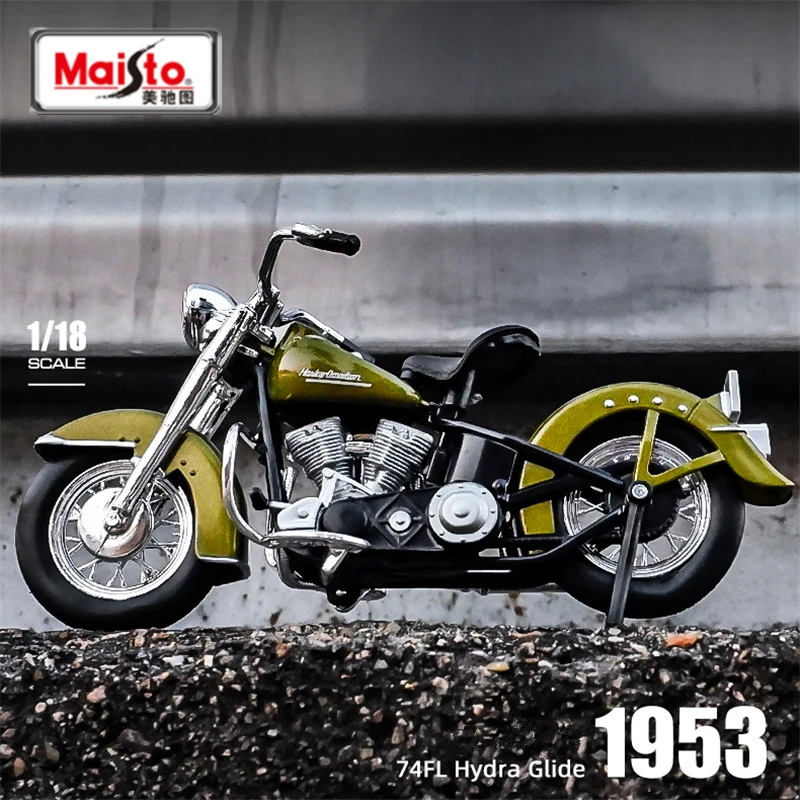 LMNMY Modèle réduit de Jouet pour Harley Electra Glide Alliage Moto Moulé sous Pression Cadeau d'anniversaire Jouets Voiture Collection 1/12