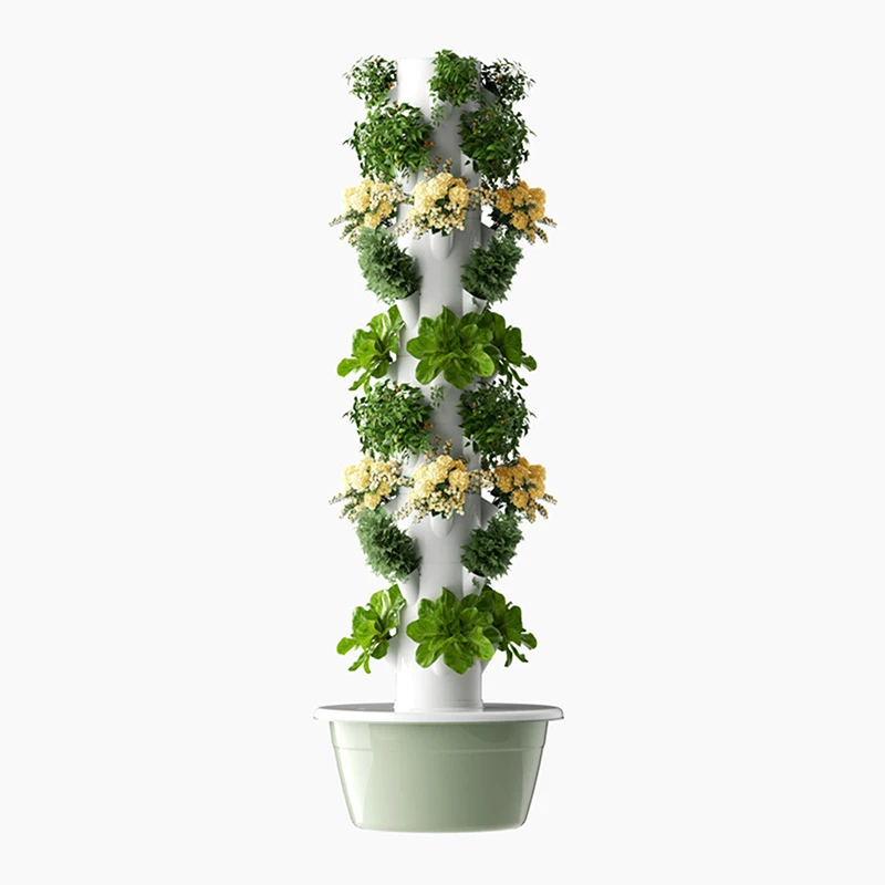 

Hydroponic Growing System Indoor Outdoor Home Grow Herb Vertical Garden Tower Vegetable Planter Pot Kit DIY