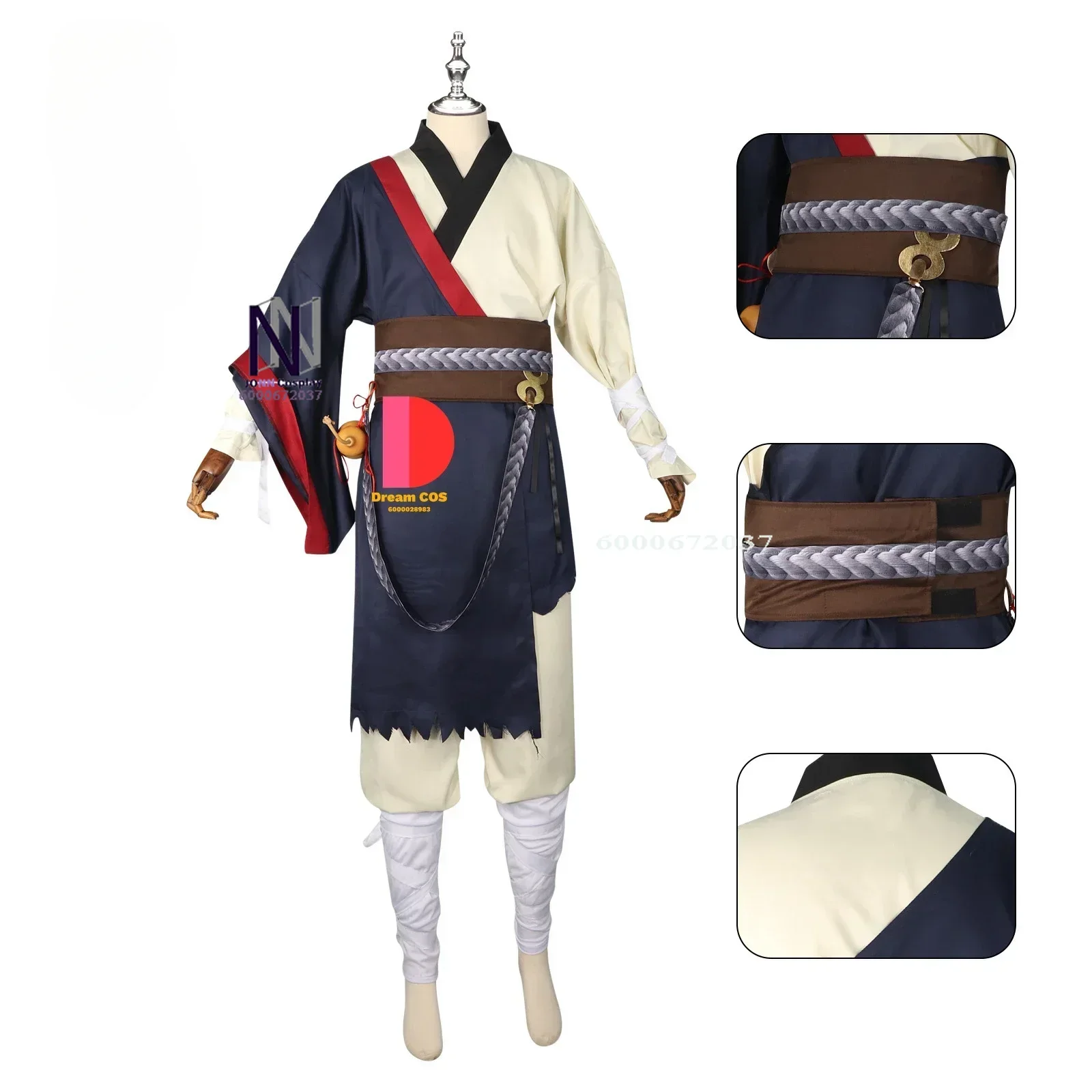 

Game Black Myth: Wukong New Arrival Destined One Cosplay Costume Sun Wukong Uniform Jacket Suit for Men Halloween Costume Hot