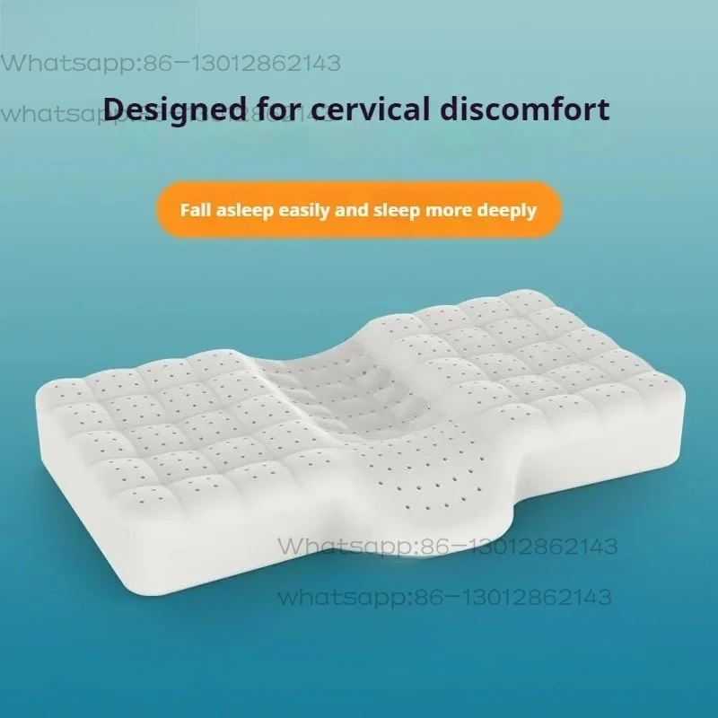 Thailand Natural Latex Neck Pillow for Single Person Sleeping Adult Specific Cervical Protection Pillow almohadas para dormir