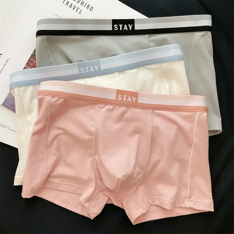 Men's Underwear Modal Cotton Sports Style Simple Boys Relaxed Comfortable Breathable Summer Trend Short Shorts with Four Corners