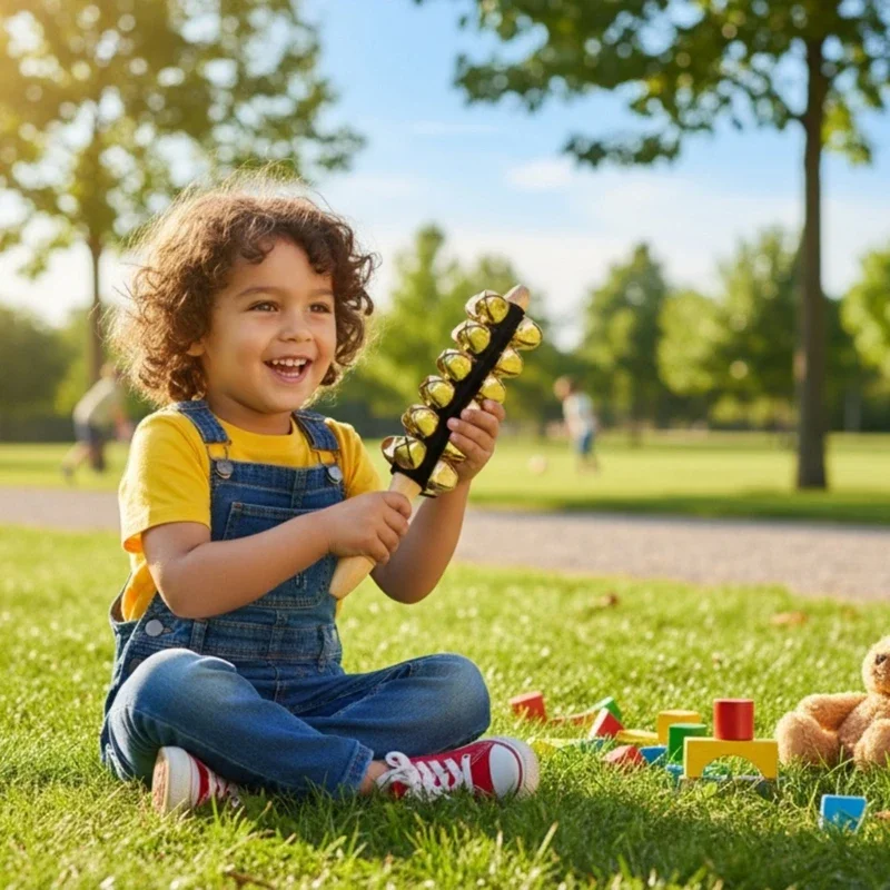 Ferramenta ritmo para educação inicial, campainha com 25 notas com aderência ergonômica para treinamento desenvolvimento