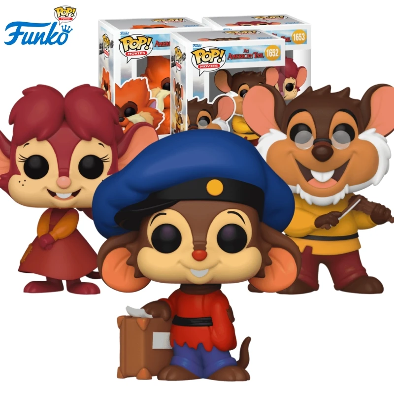

《An American Tail 》Funko Pop Animation & Cartoons Pop! Fievel /Papa /Tanya /Tiger Toys for Boys Gift Collectible Model Ornaments