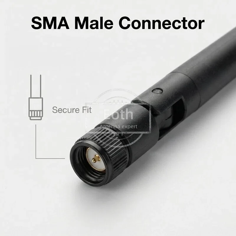 Eoth 5 Stück 2,4 GHz Gummiantenne Verstärkung 5 dBi SMA-Stecker PX4 auf SMA-Buchse Verlängerungskabel für Zigbee-Router Meshtastic-Netzwerk Largo – Detail 7