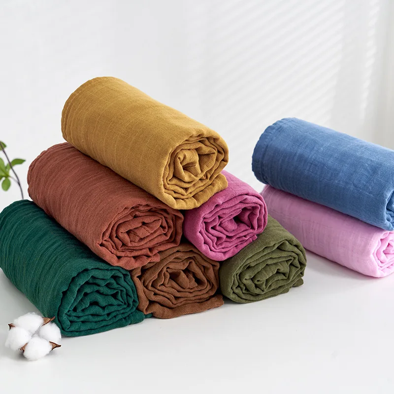 Kangobaby # เก่า # ร้อนขายธรรมดาสี Multi-Functional Muslin Swaddle ผ้าห่ม