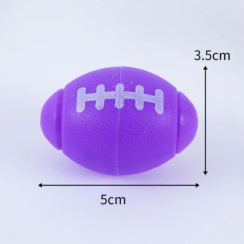 6 Pcs American Football Fidget Fidget Spiral Finger Gyro Gacha Machine New Fancy Stress Relief Toy