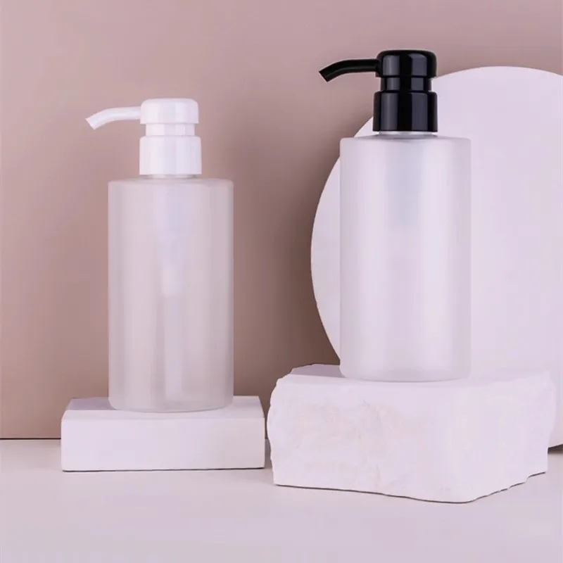 10-20pcs 300/500ml Empty Plastic Lotion Bottle Body Wash /Shampoo Bottle Toiletries Container Empty Frosted Bottle