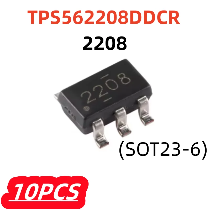 10 قطعة/الوحدة 100% جديد TPS562208 TPS562208DDCR 2208 sot23-6 شرائح