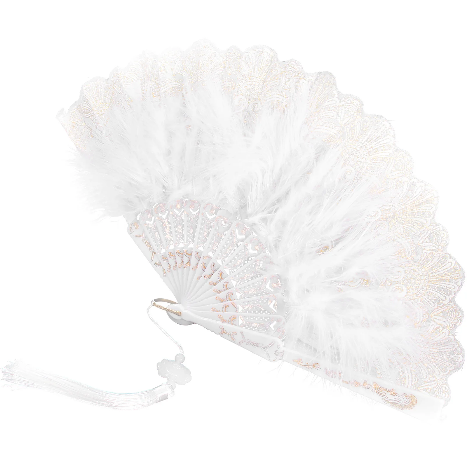 

Plume Folding Fan for Women Elegant Handheld Fan Foldable Design for Bridal Shower Masquerade Festival Stage Show Lady Accessory
