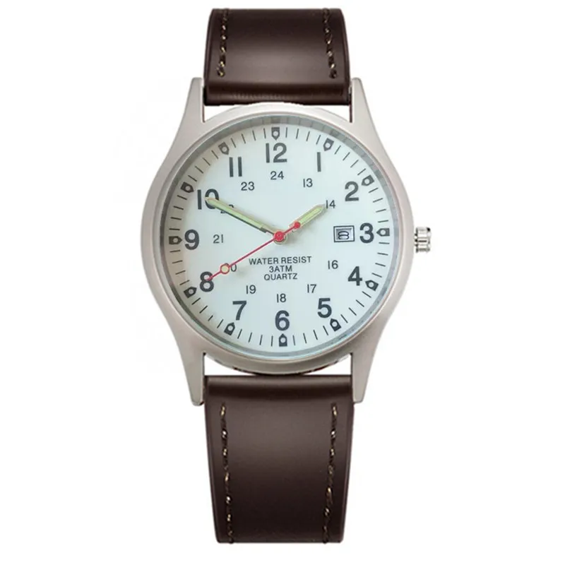 Original Brand Men Watches Black Students Boys Fashion Casual Leather Band Date Quartz Watch Relogio Masculino Montre Homme 2026