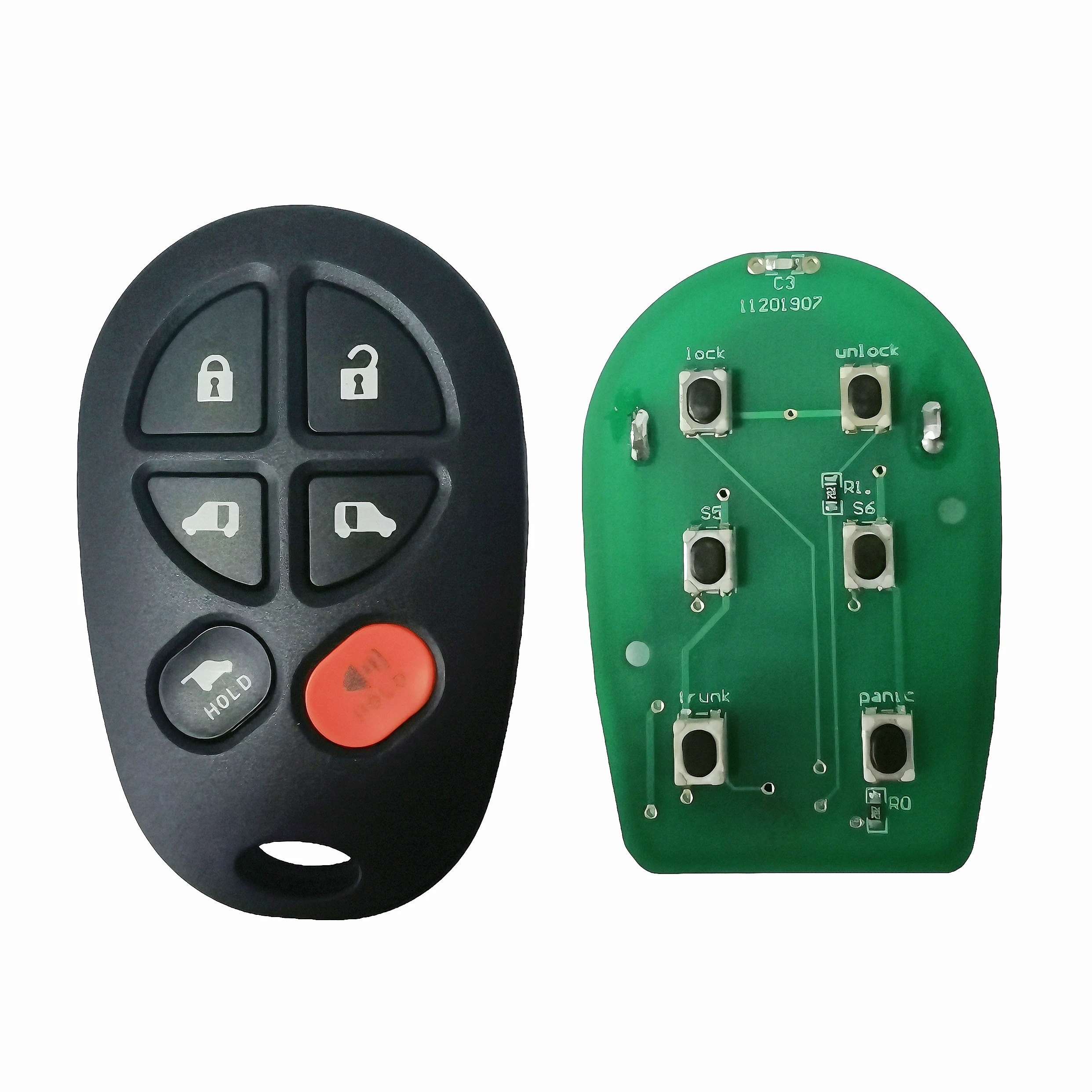 JINGXIN Car Remote Key For Toyota Sienna Highlander Sequoia Tacoma Tundra GQ43VT20T 315MHz Replacement Keyless Entry Parts car