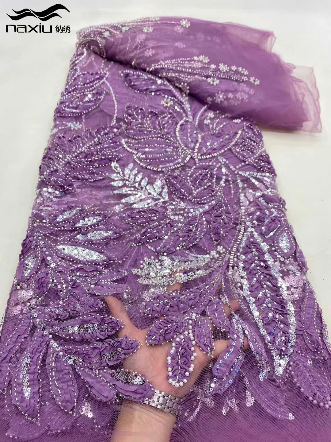 

Медисон, французская африканская кружевная ткань для жениха, расшитая бисером, высокое качество, вышивка для женщин, свадебное платье, нигерийская кружевная ткань с блестками