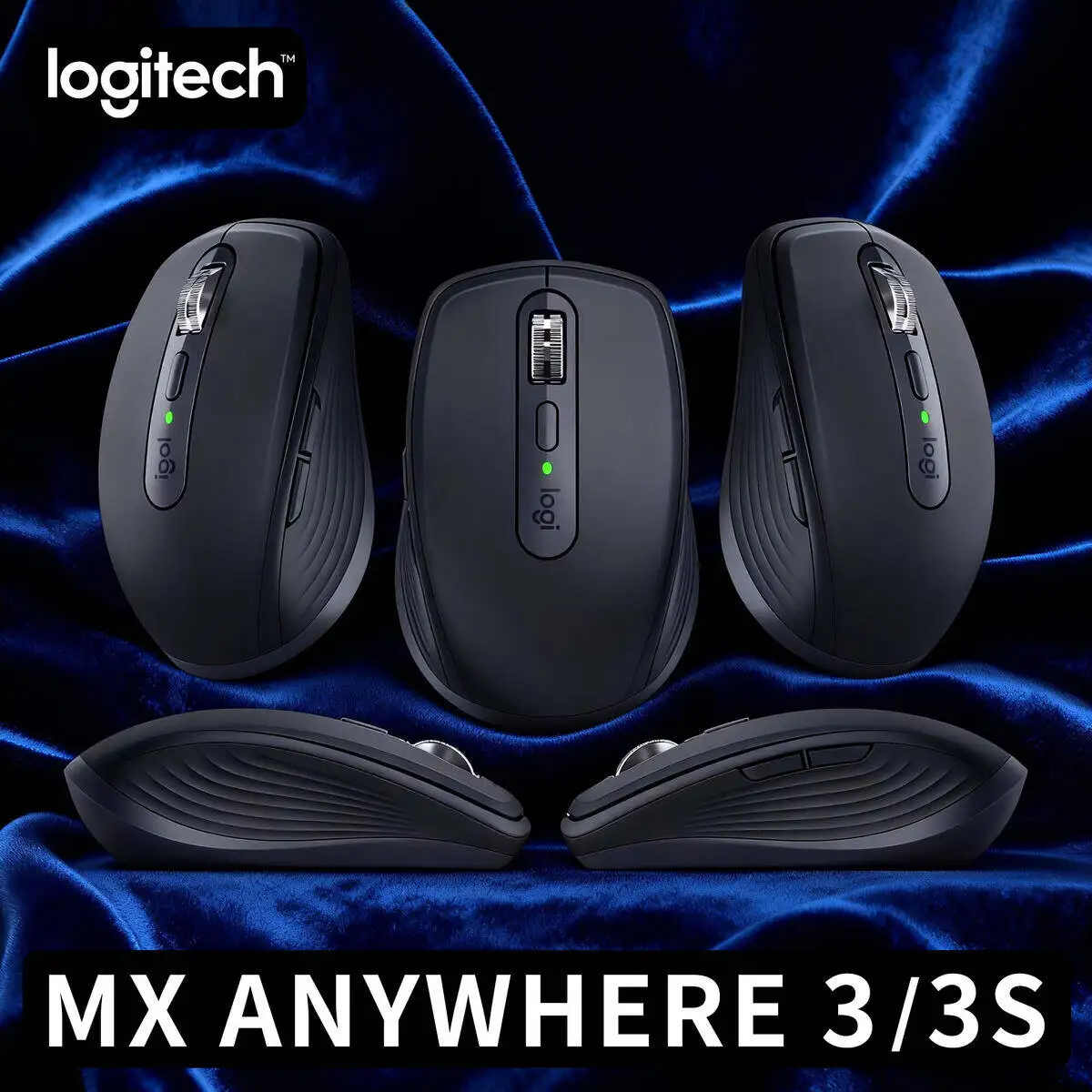 

Компактная мышь Logitech MX Anywhere 3S, эргономичный дизайн, перезаряжаемая, с быстрым прокруткой для портативных ПК Mac